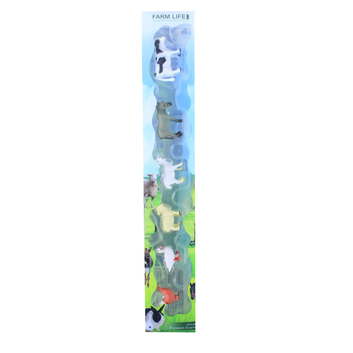Domestic animal figures set 6 pcs