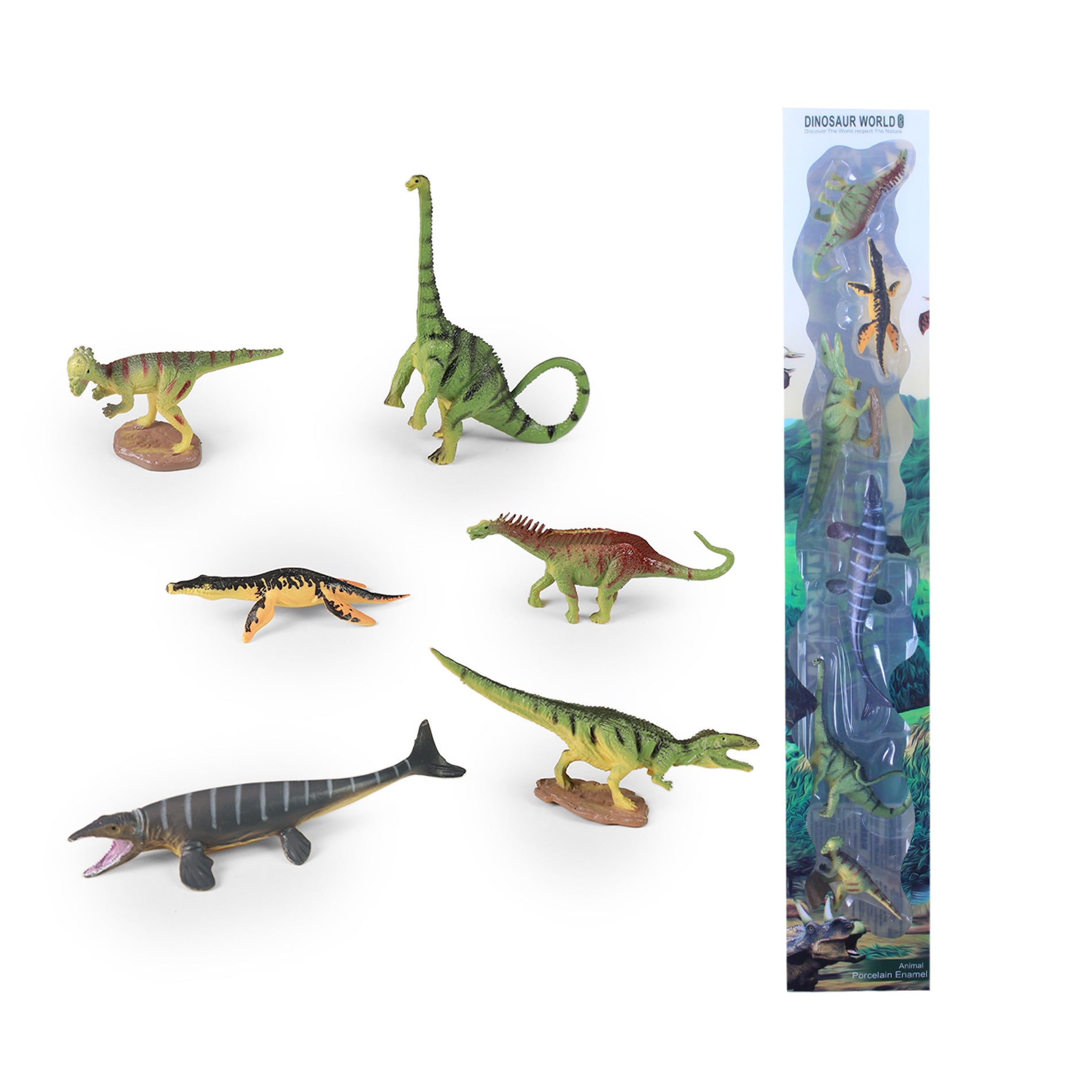 Dinosaur figures set 6 pcs in box