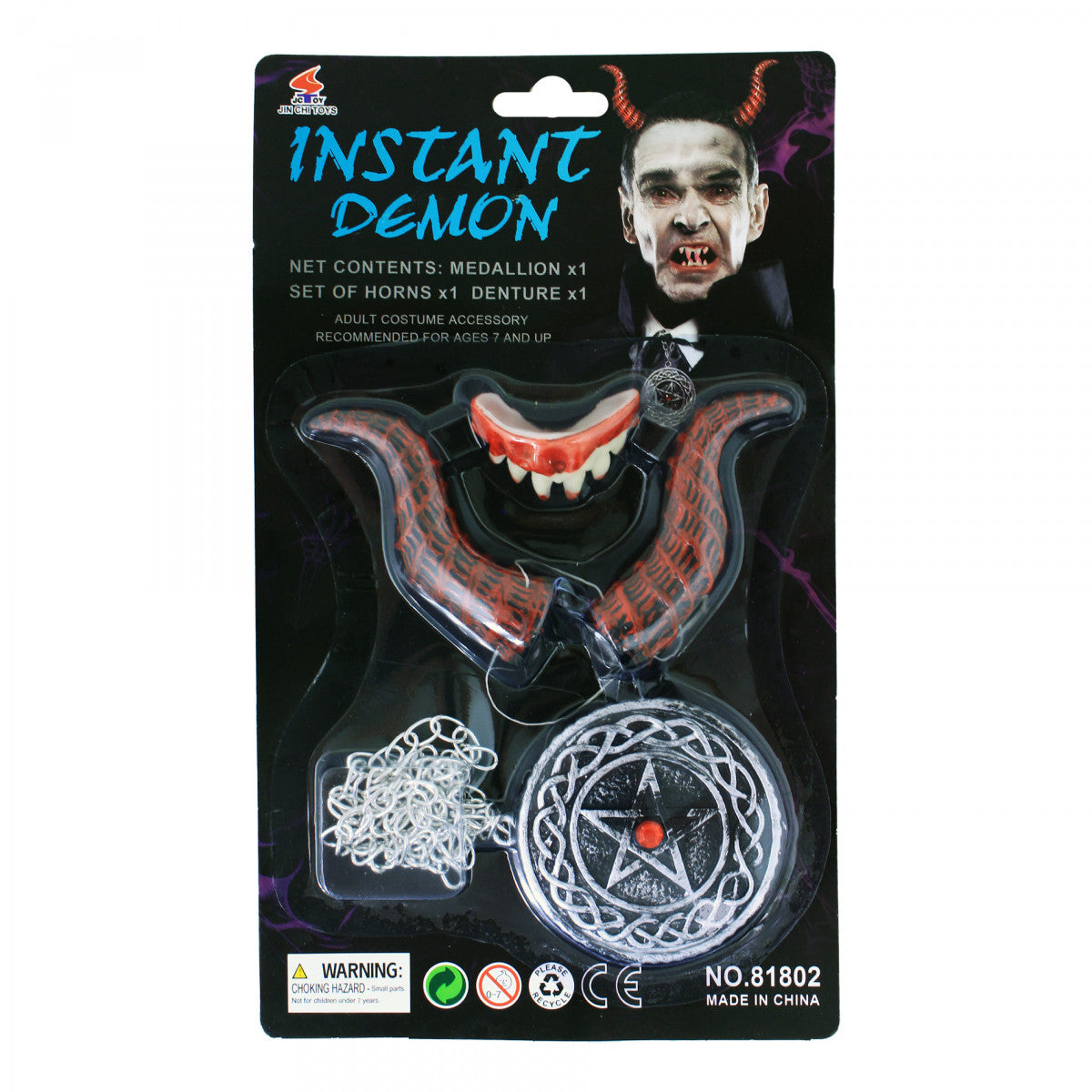 Devil costume accessories set 3 pcs