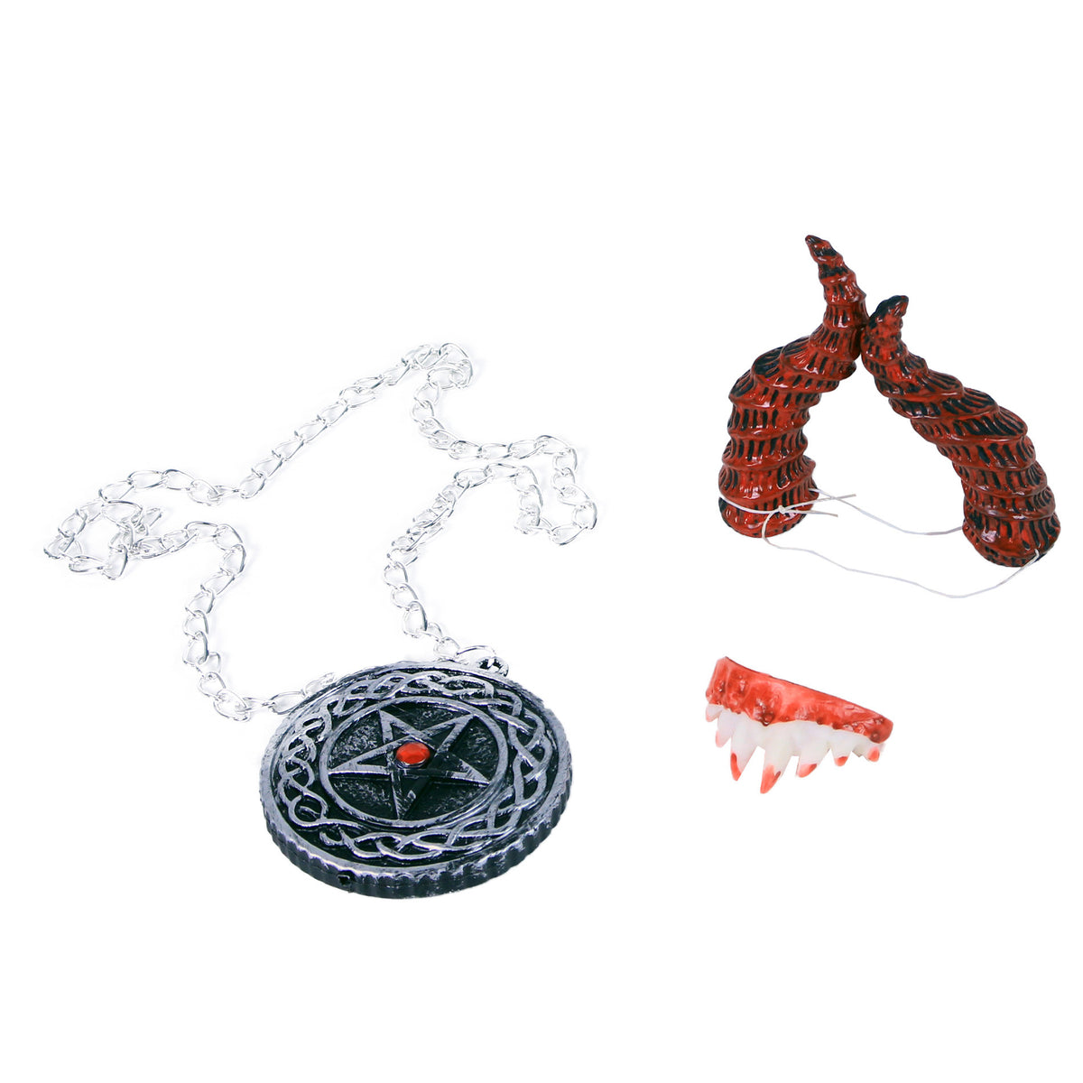Devil costume accessories set 3 pcs