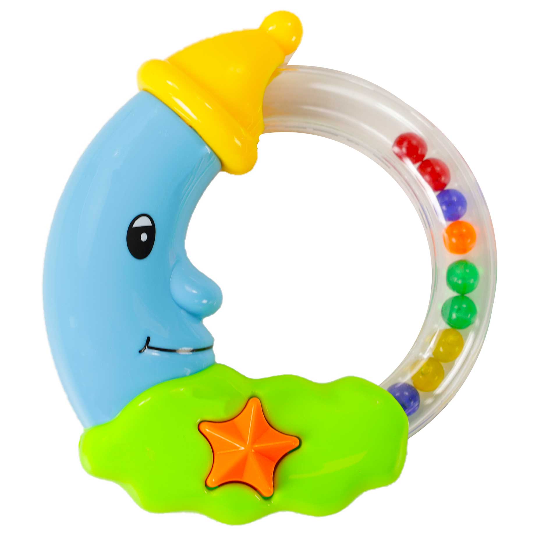 Baby moon rattle
