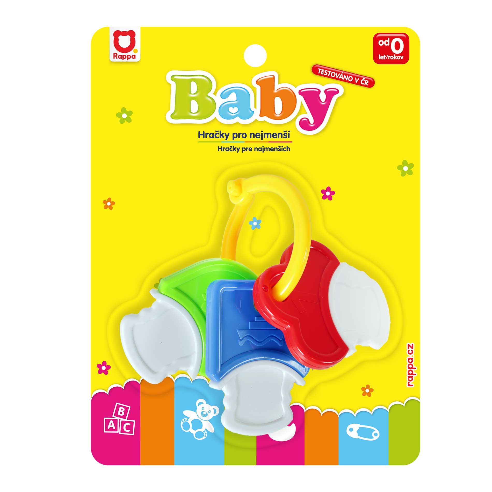 Baby rattle and teether keys