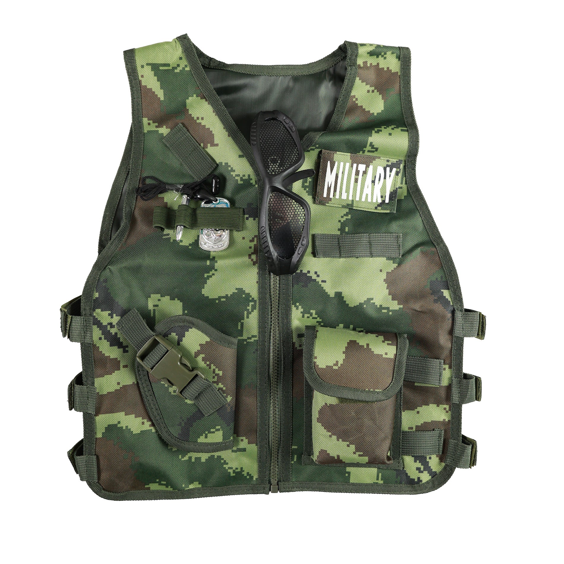 Children's military vest costume set with accessories