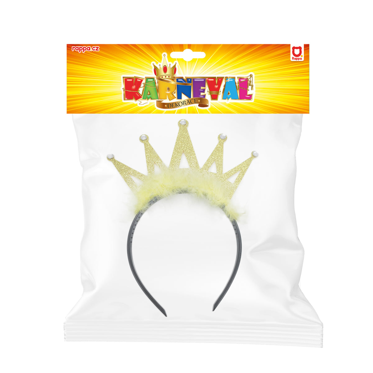Children's crown headband with feathers