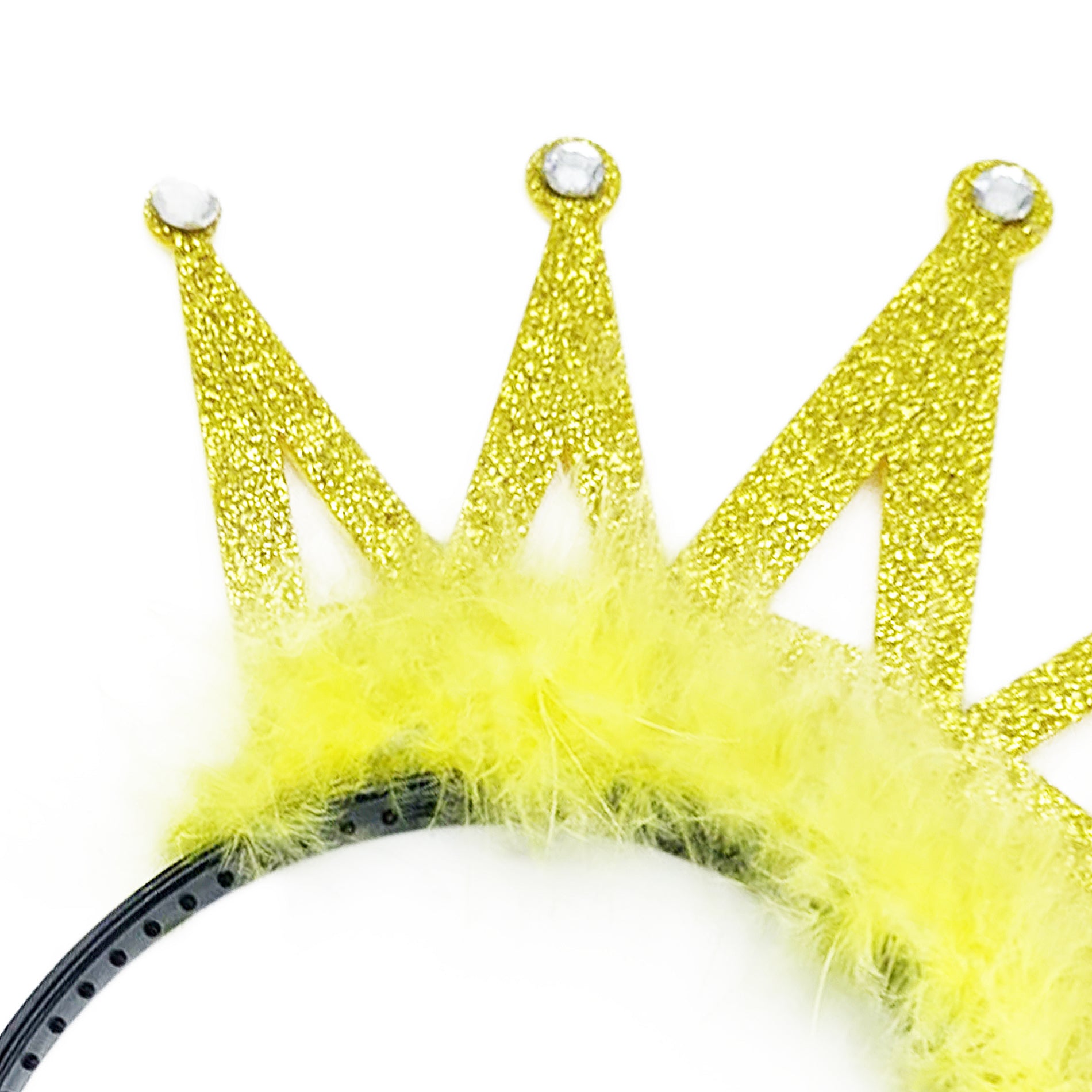 Children's crown headband with feathers