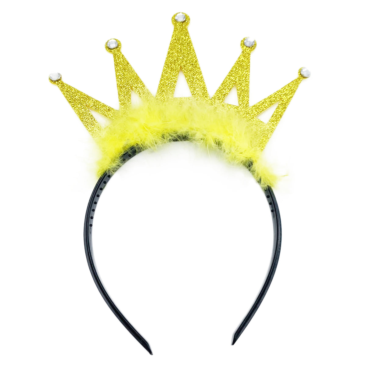 Children's crown headband with feathers