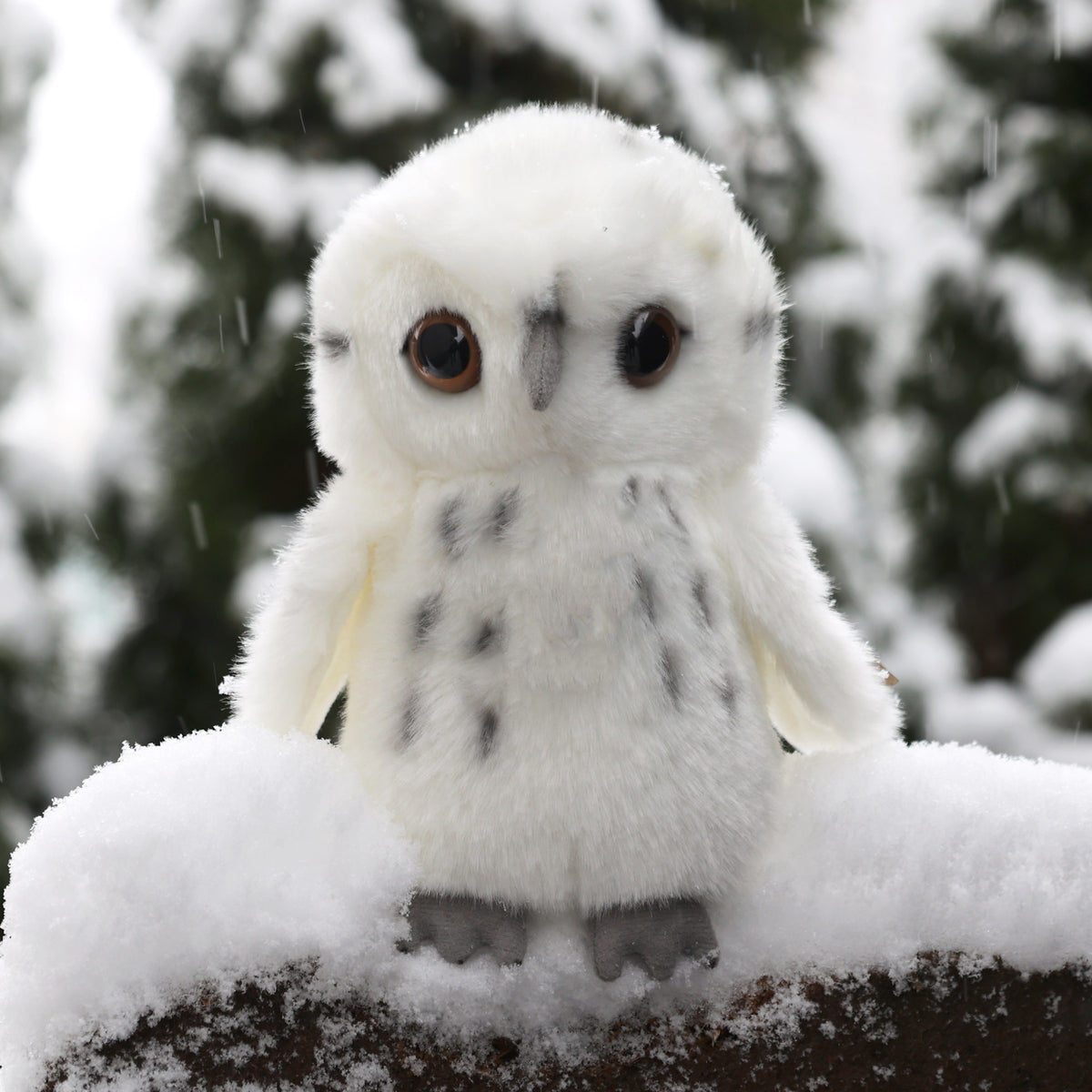 Snowy owl plush toy 18 cm ECO-FRIENDLY