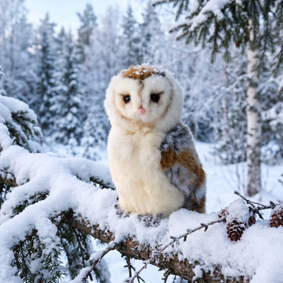 Plush Barn Owl 17 cm