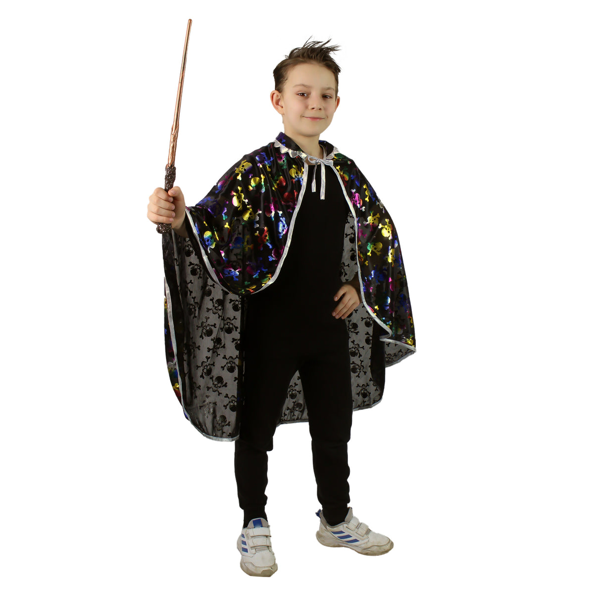 Children's cloak with skulls
