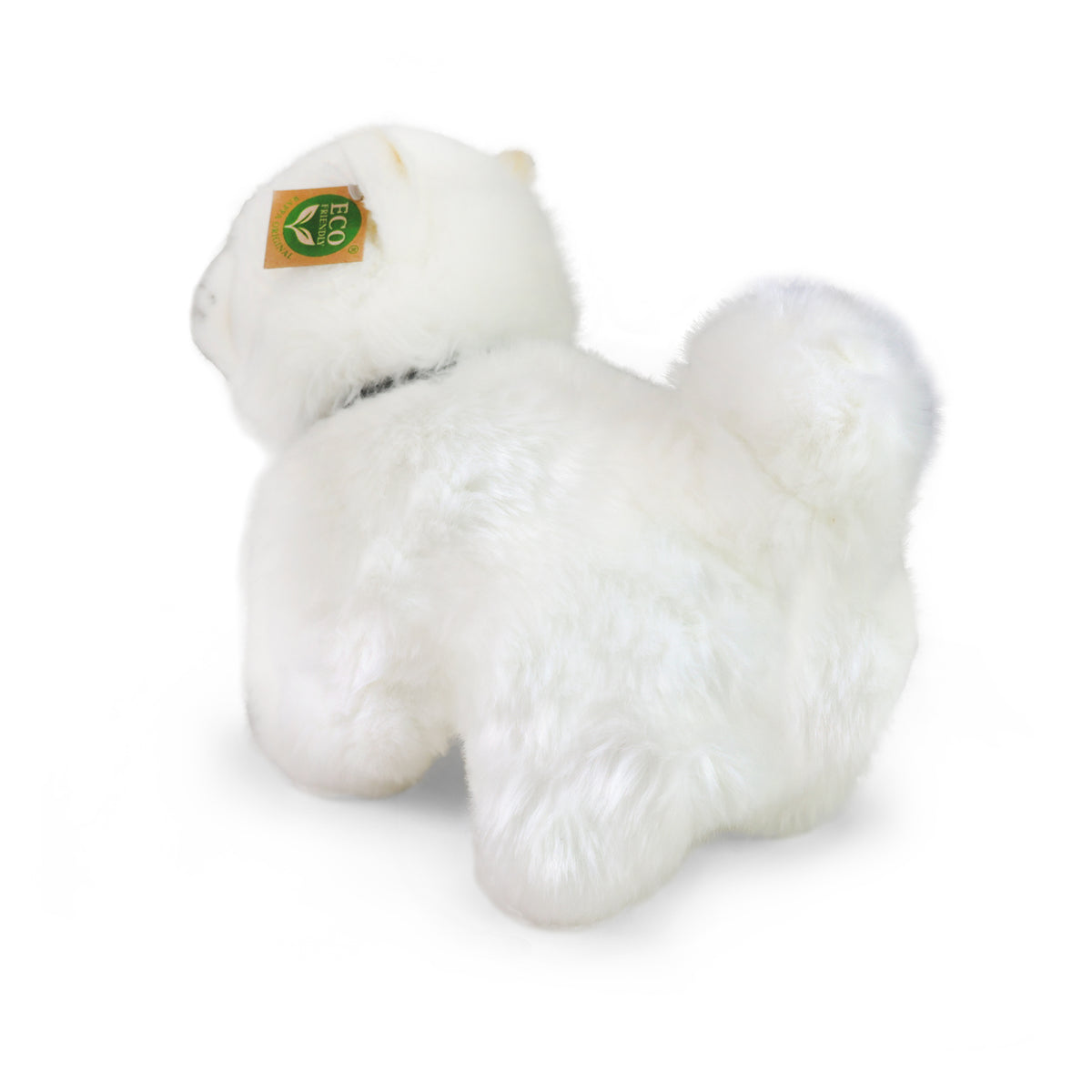 Plush Chow Chow Dog with Leash 30 cm