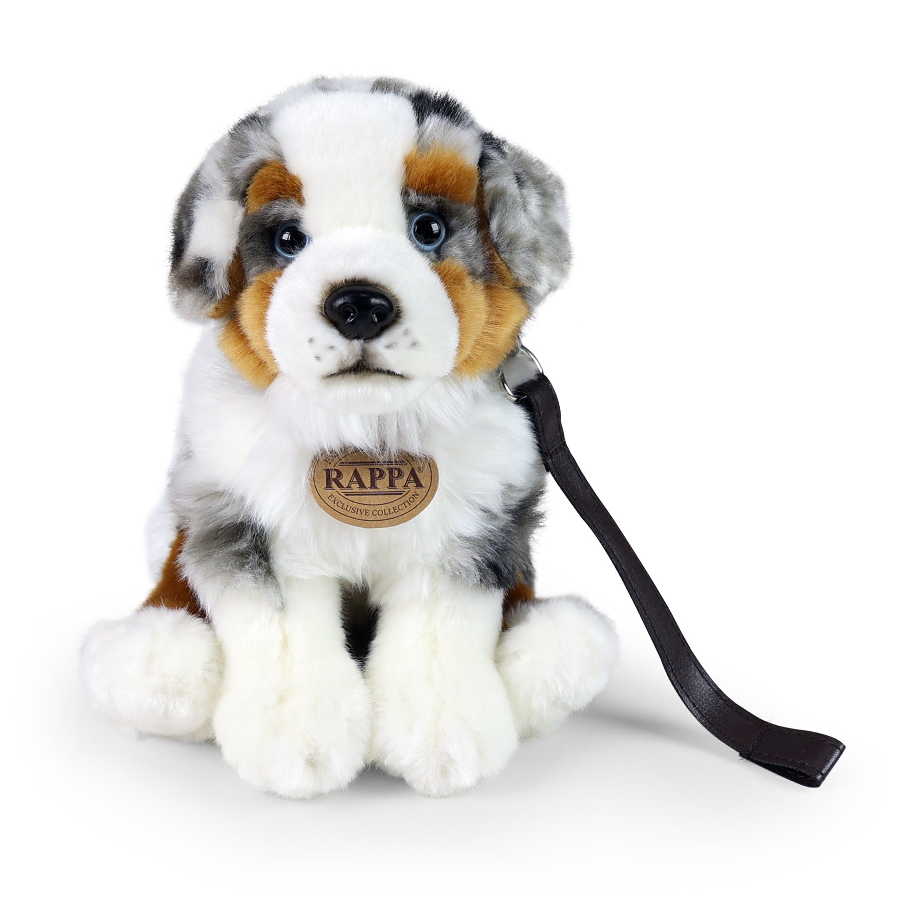 Plush Australian Shepherd with Leash 27 cm