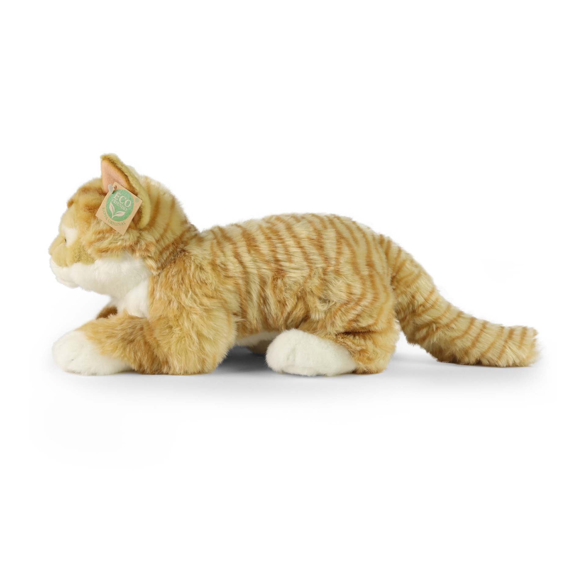 Plush ginger tabby cat 40 cm