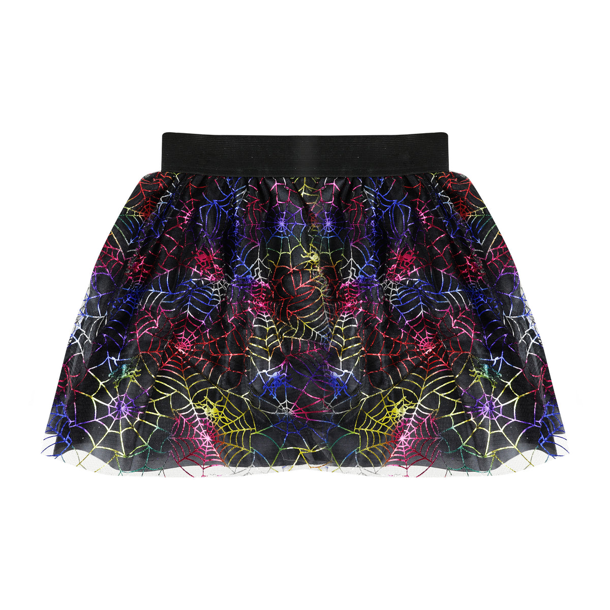 Witch tutu skirt with spider webs