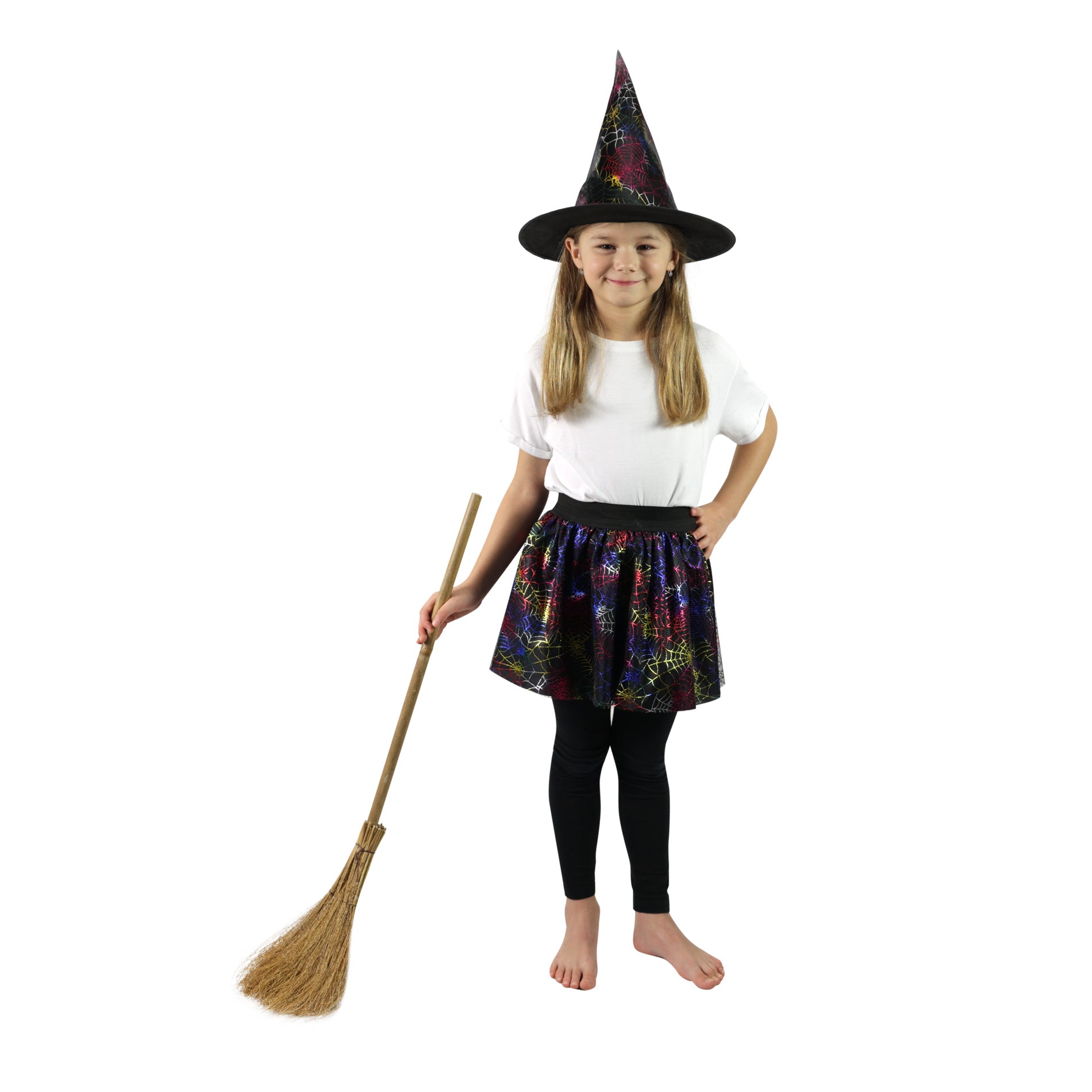 Witch tutu skirt with spider webs