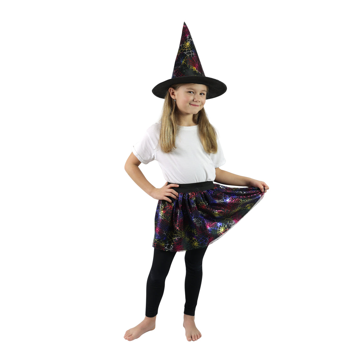 Witch tutu skirt with spider webs