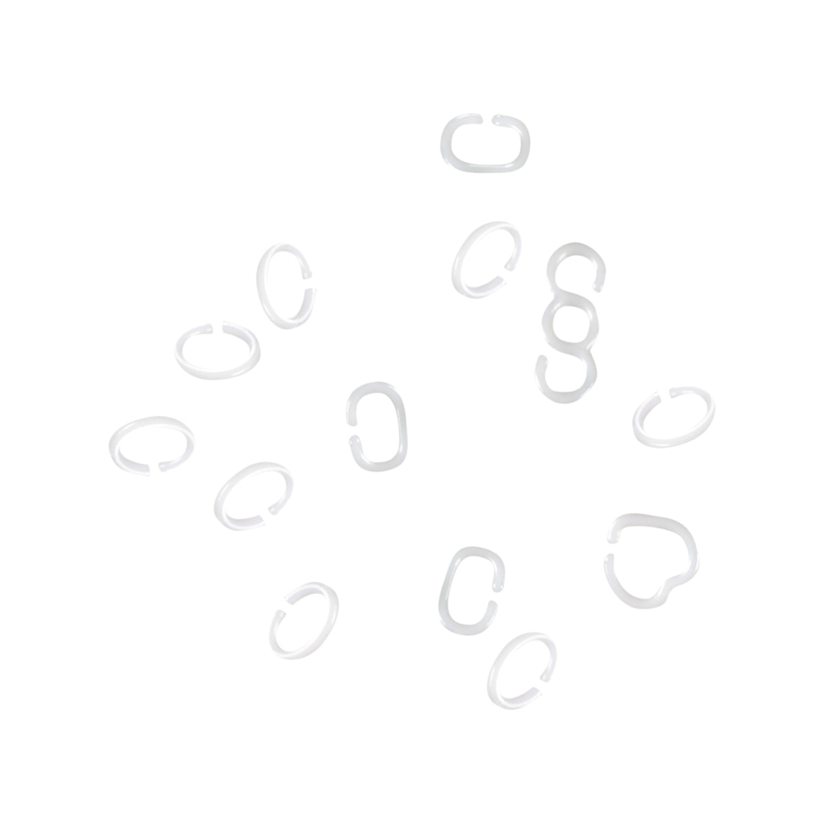 Glow in the dark plastic chain links 150 pcs / Céčka