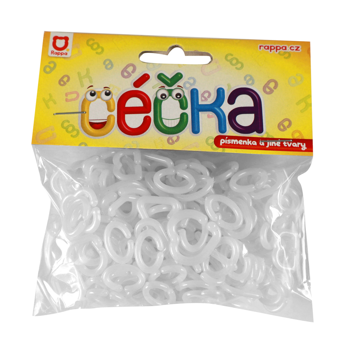 Glow in the dark plastic chain links 150 pcs / Céčka
