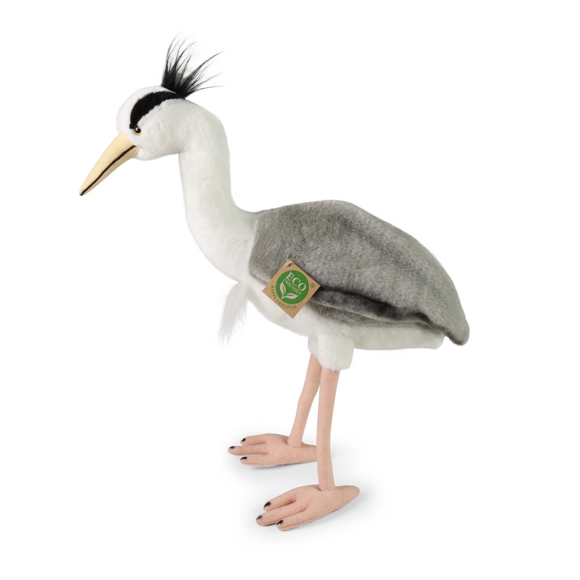 Plush heron 40 cm ECO-FRIENDLY