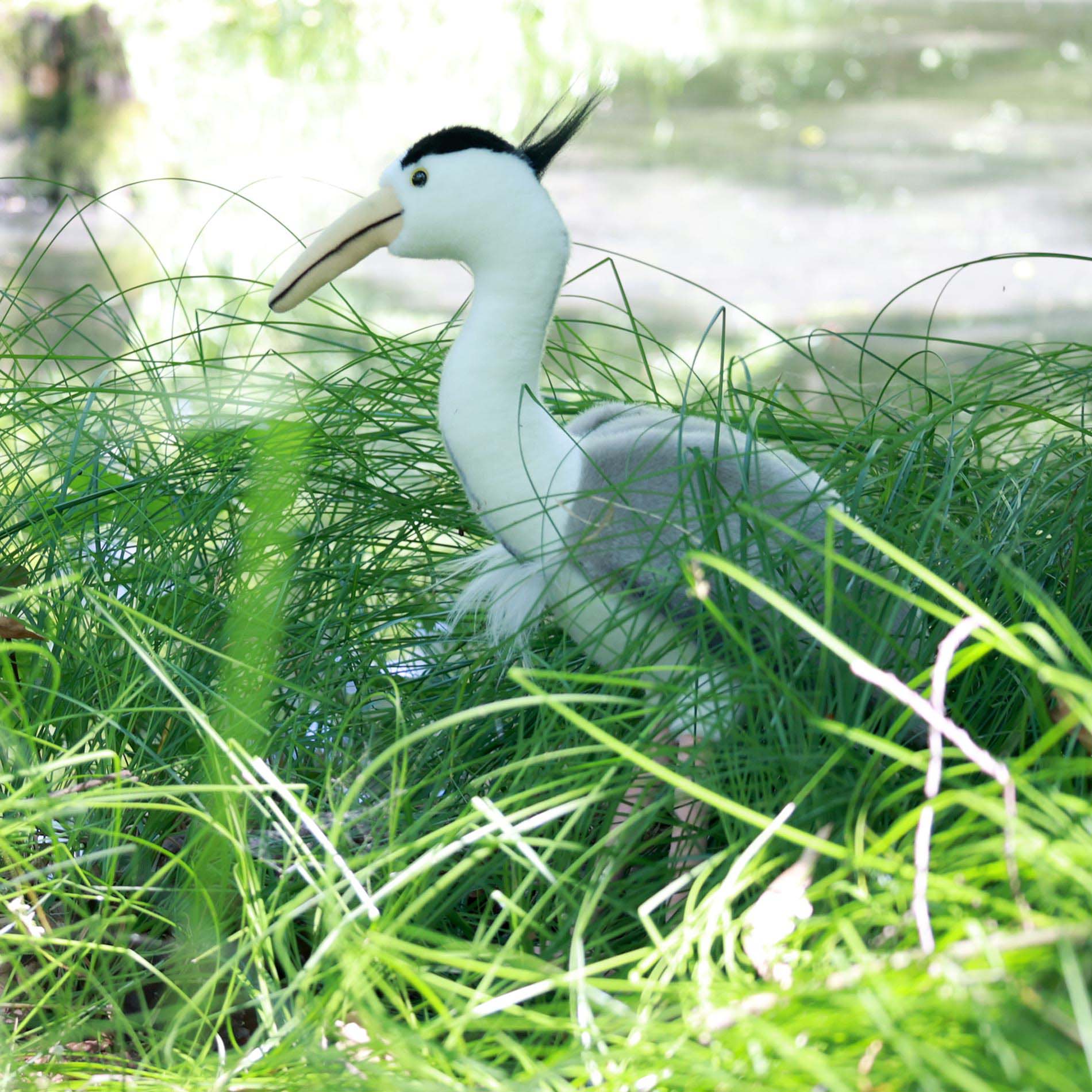 Plush heron 40 cm ECO-FRIENDLY