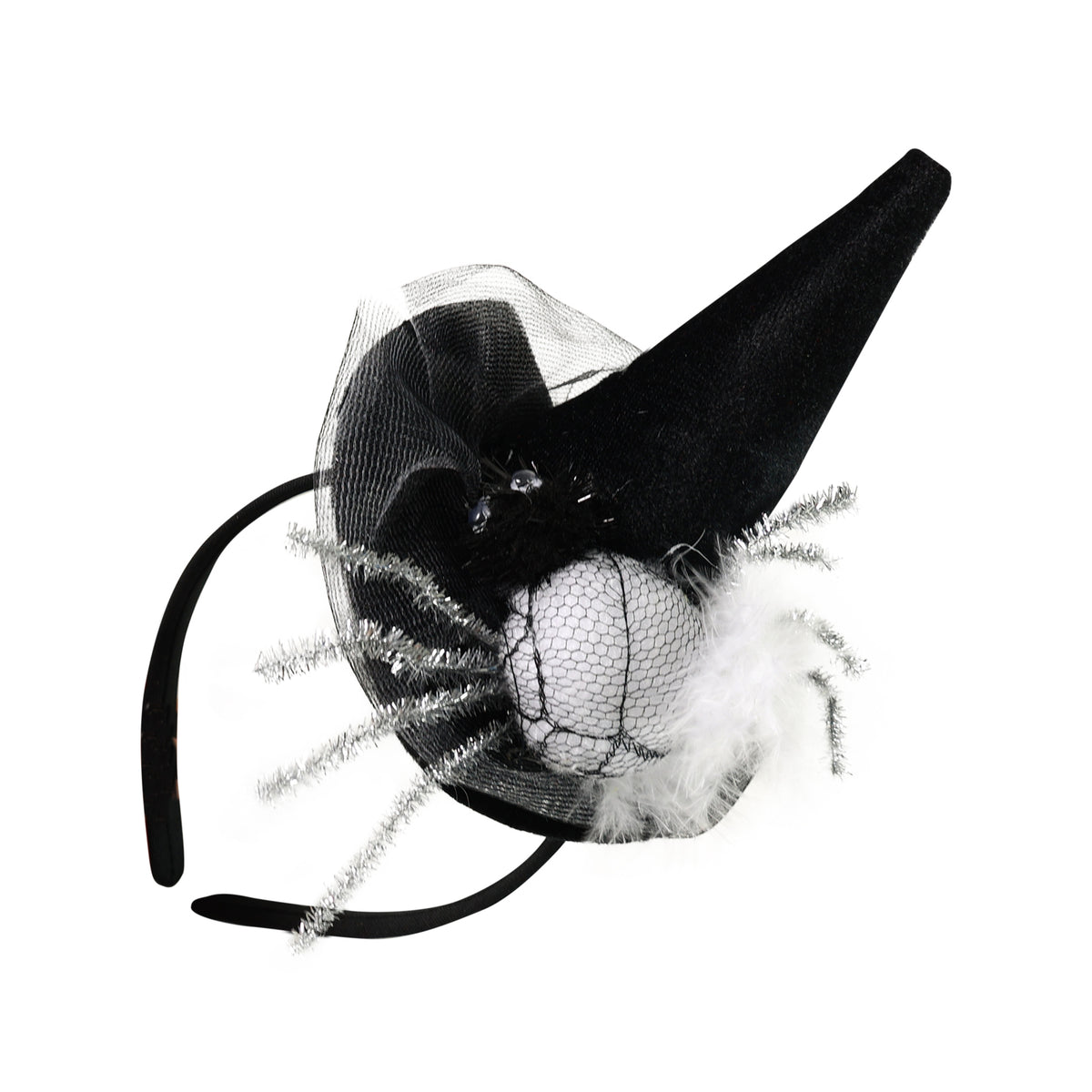Headband with Mini Hat and Spider