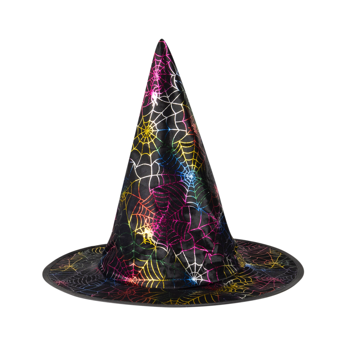 Children's witch hat with spider web