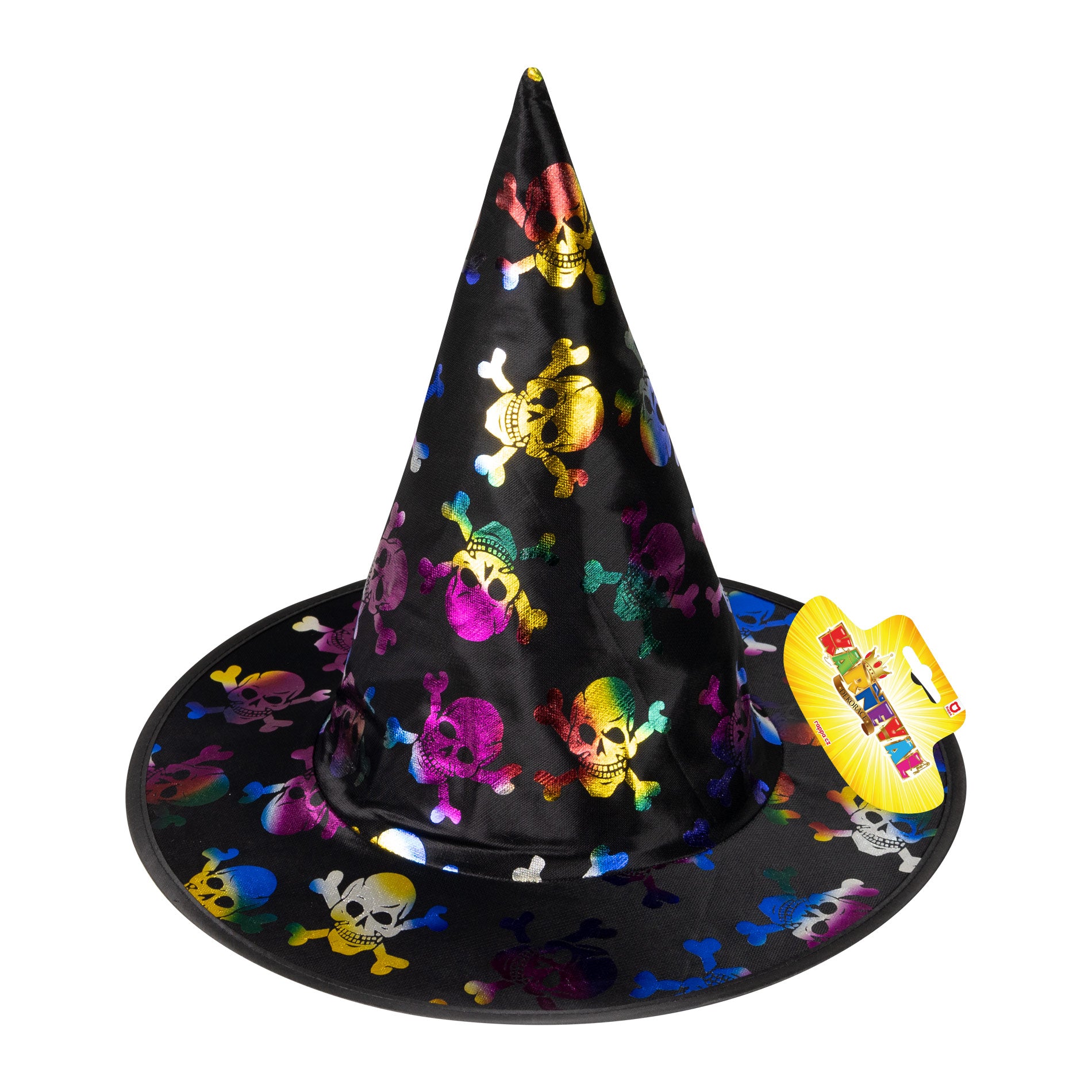 Children's witch hat with skulls