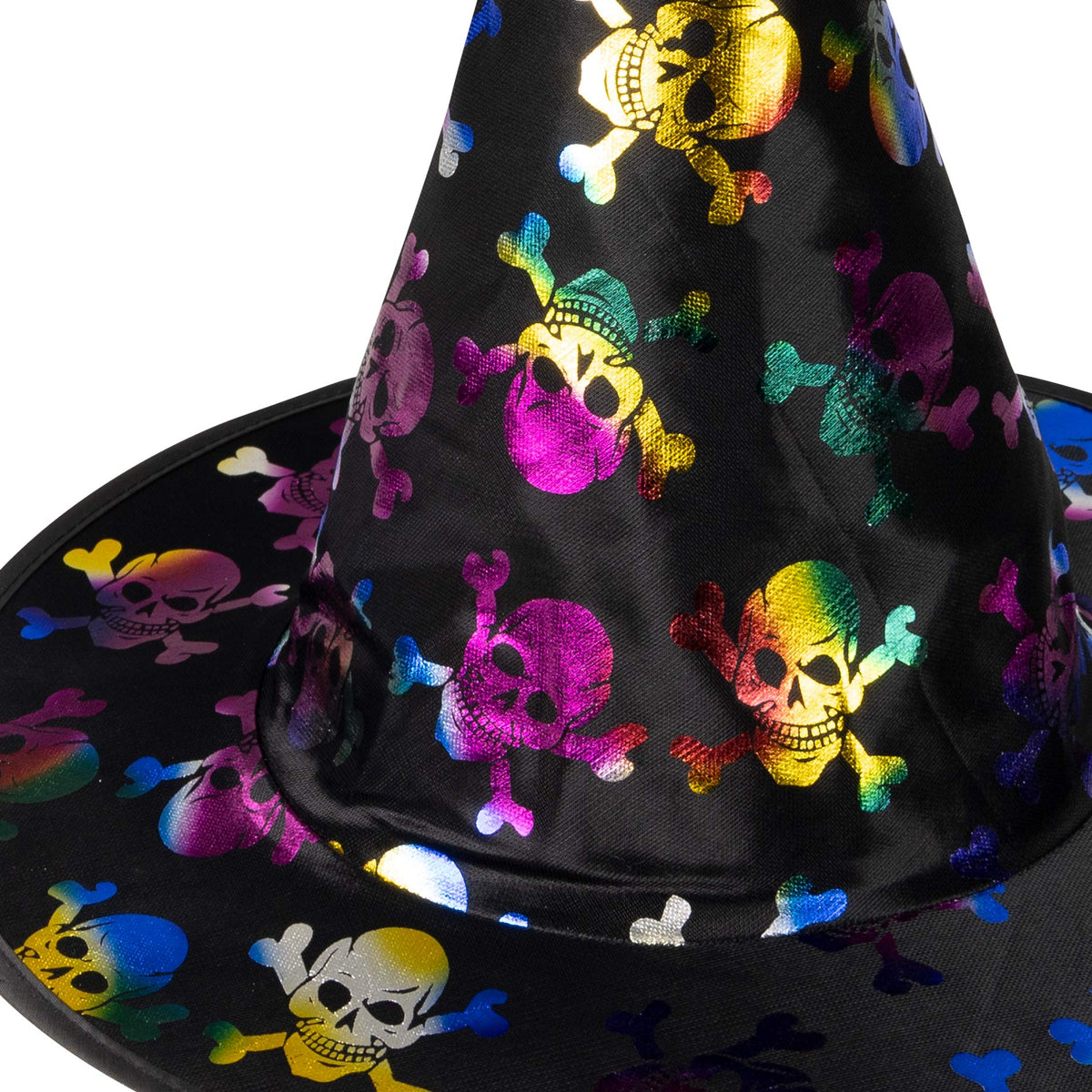 Children's witch hat with skulls