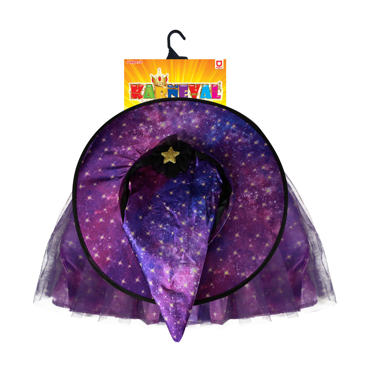 Girls' witch tutu costume with hat