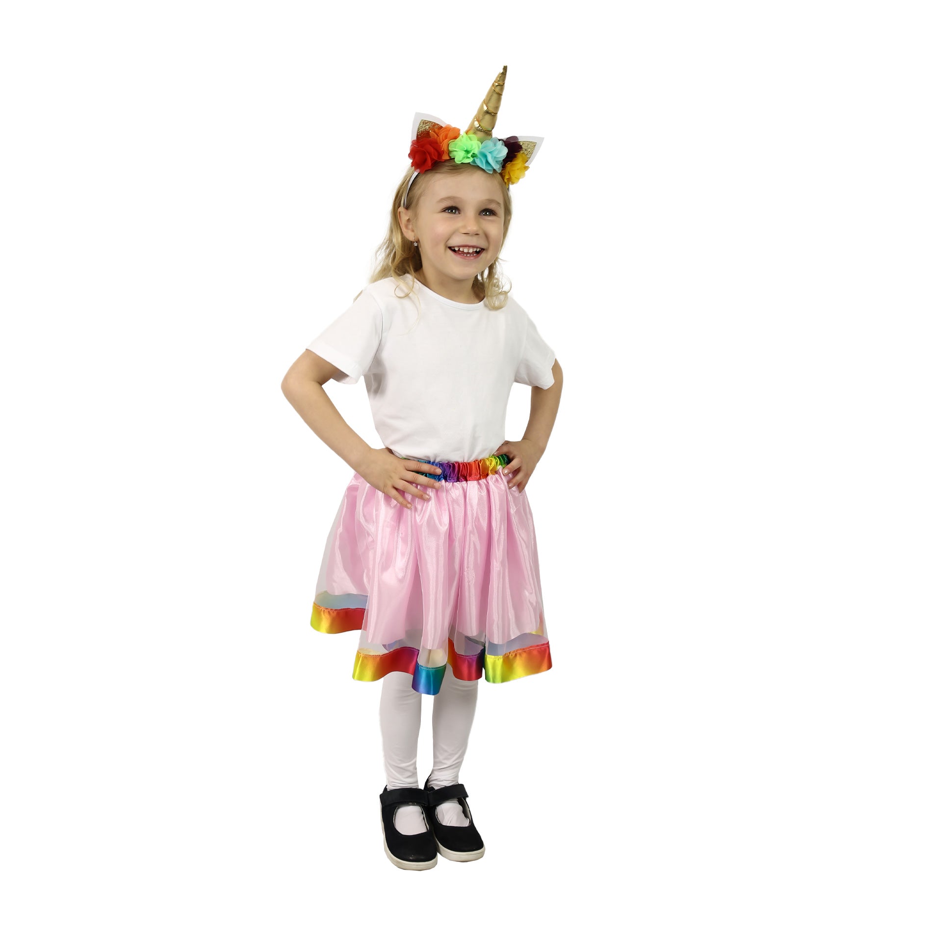 Children's unicorn TUTU costume skirt with headband