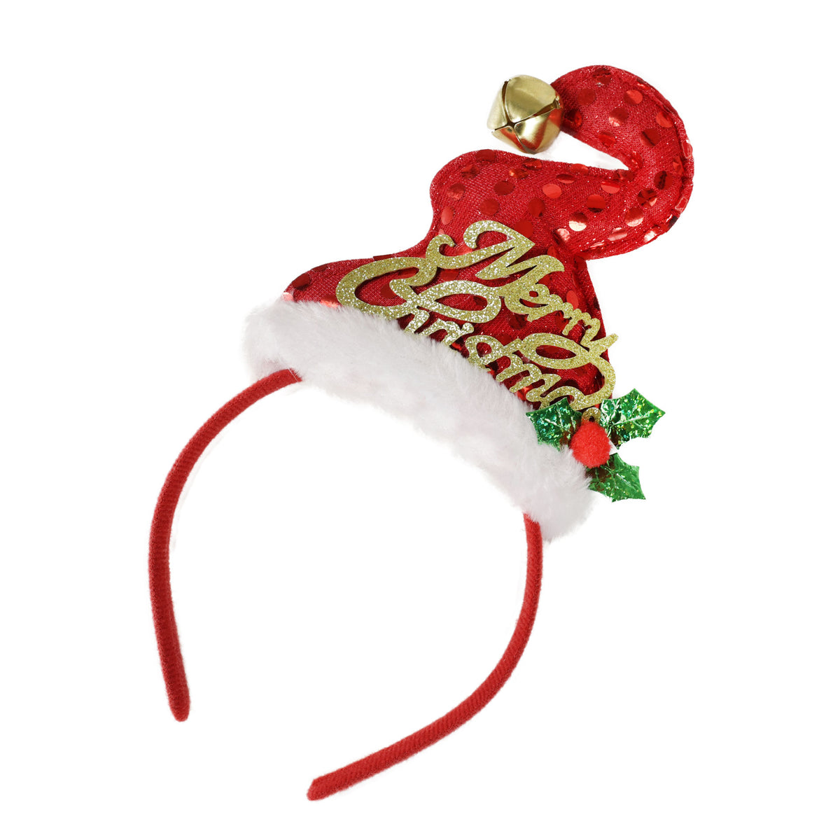 Christmas headband with jingle bell