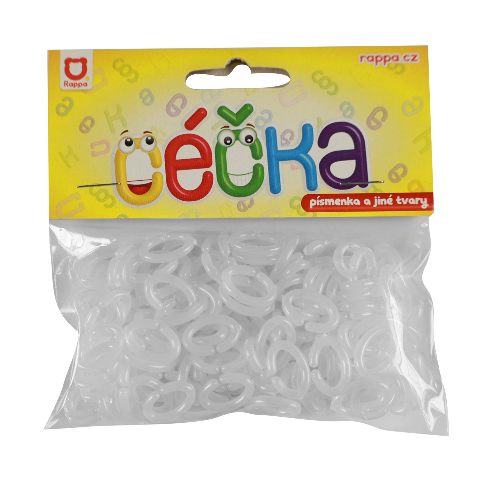 Retro glow-in-the-dark chain links 150 pcs / Céčka