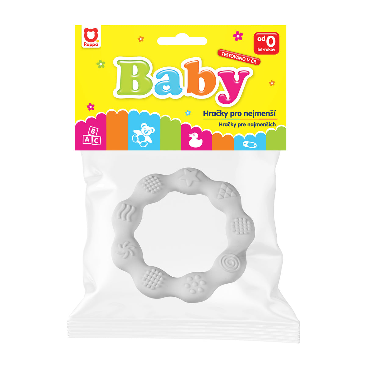 White Silicone Ring Teether
