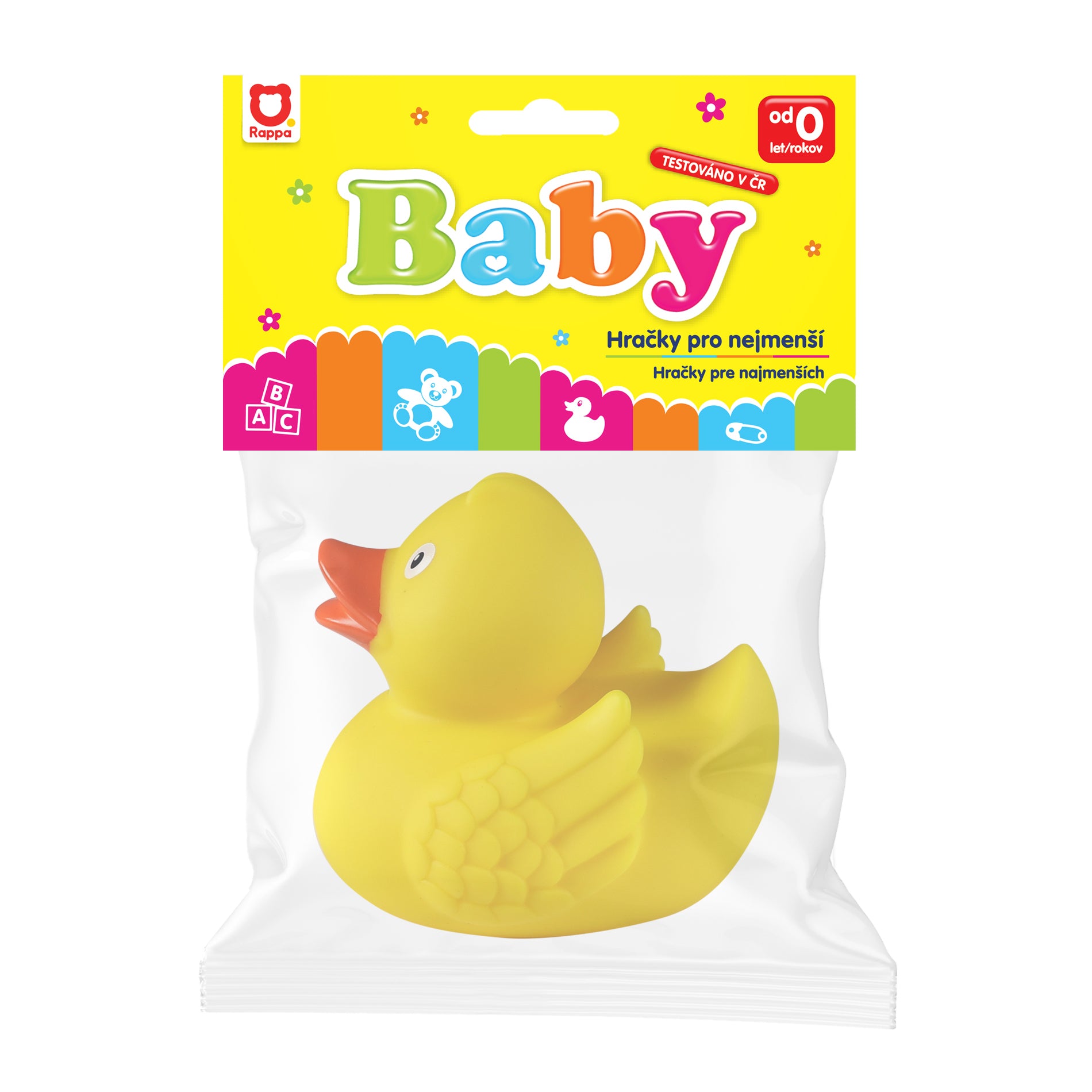 Rubber duck water toy 11 cm