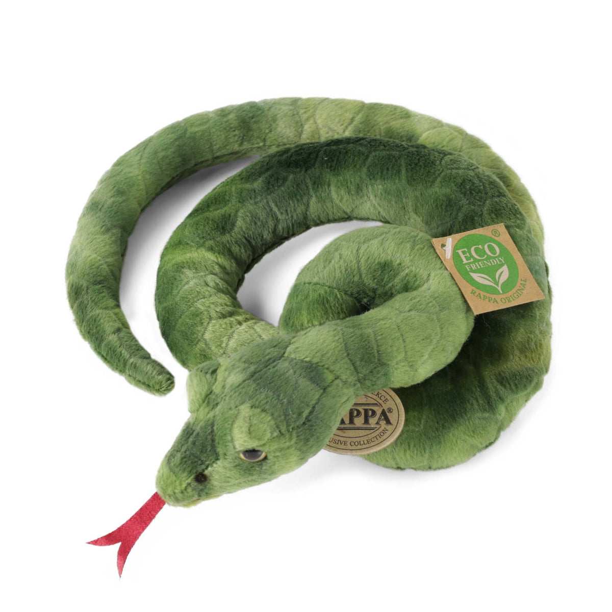 Green plush snake 90 cm