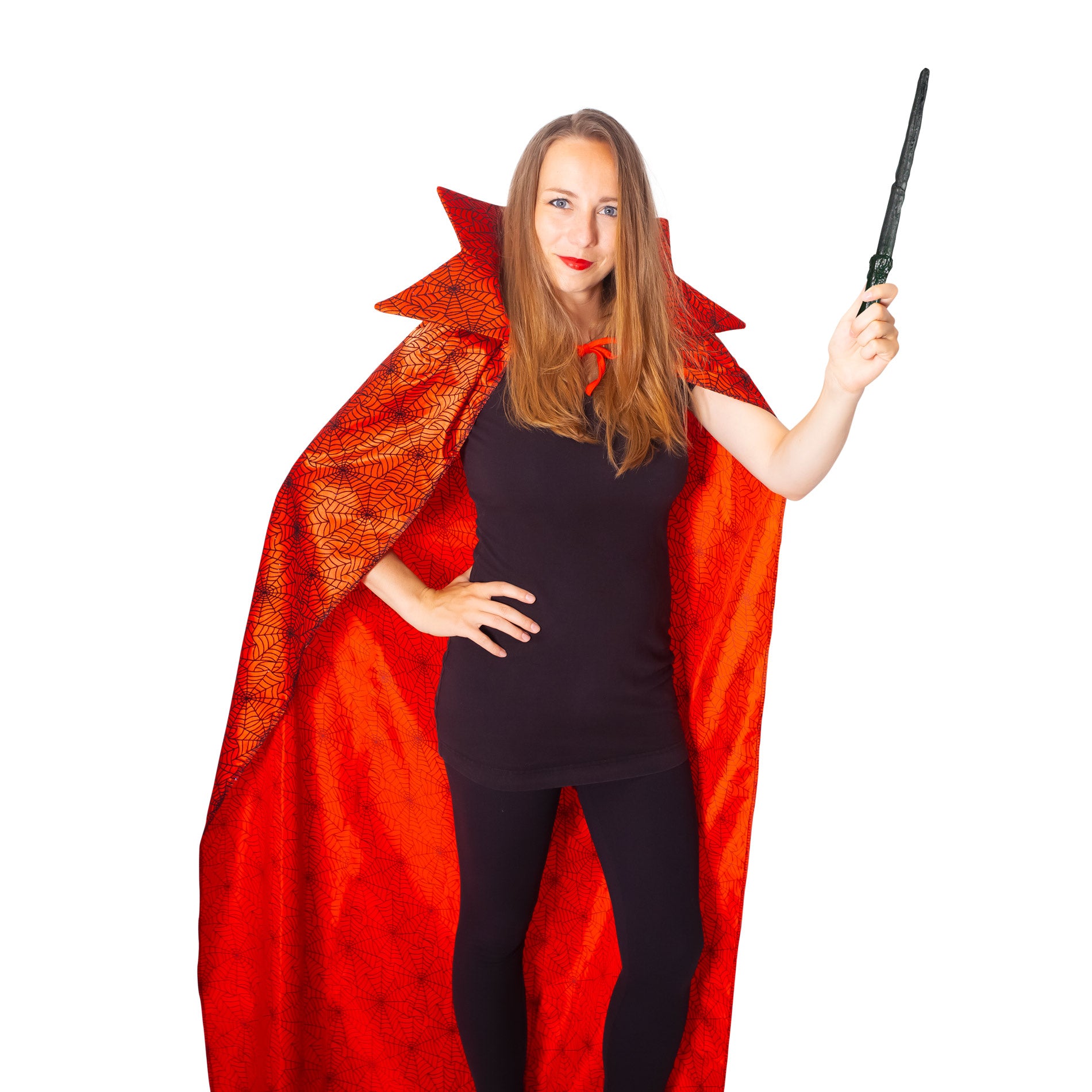Red witch cloak for adults