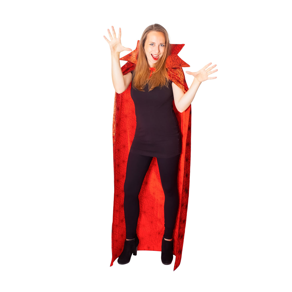 Red witch cloak for adults