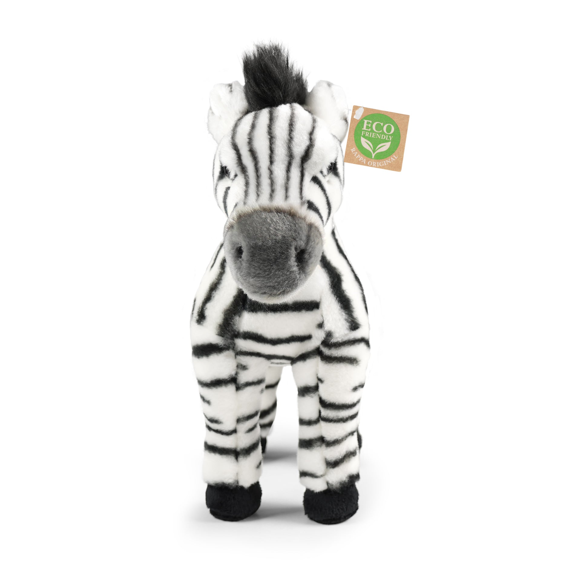 Standing plush zebra 30 cm