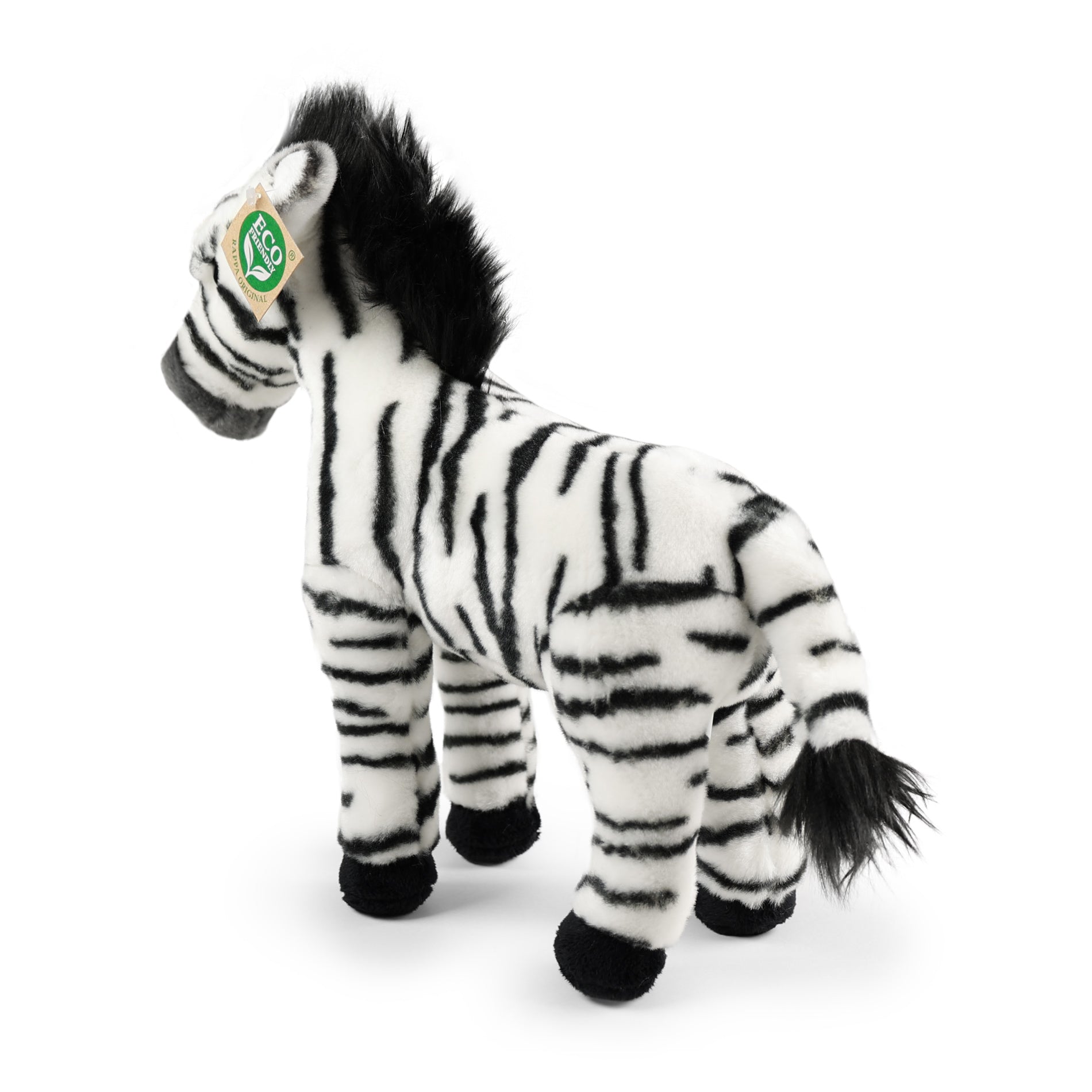 Standing plush zebra 30 cm