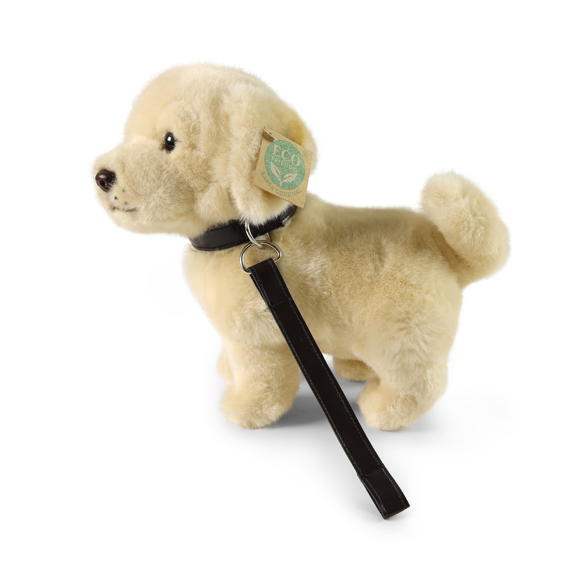 Plush Golden Retriever with Lead 25 cm