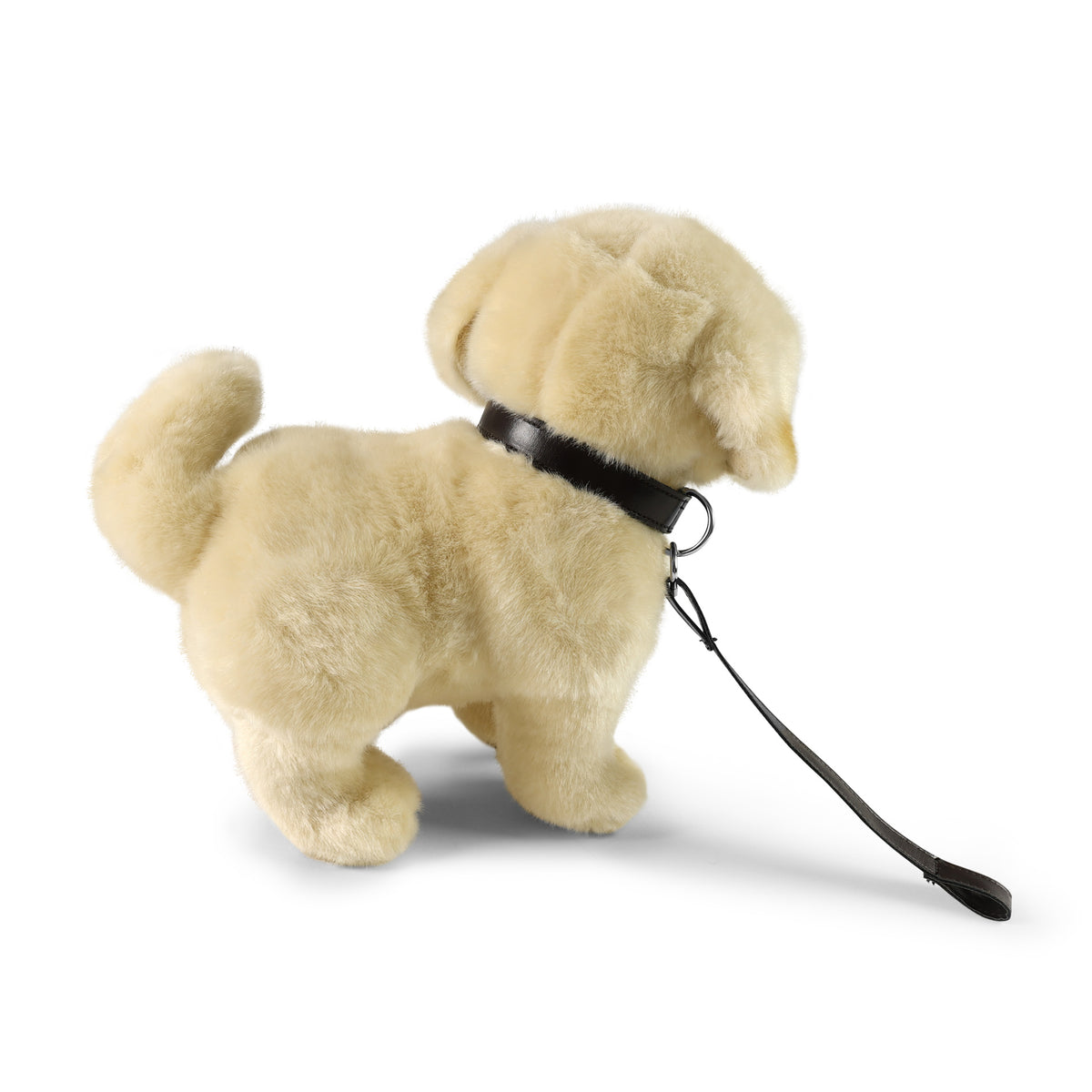 Plush Golden Retriever with Lead 25 cm