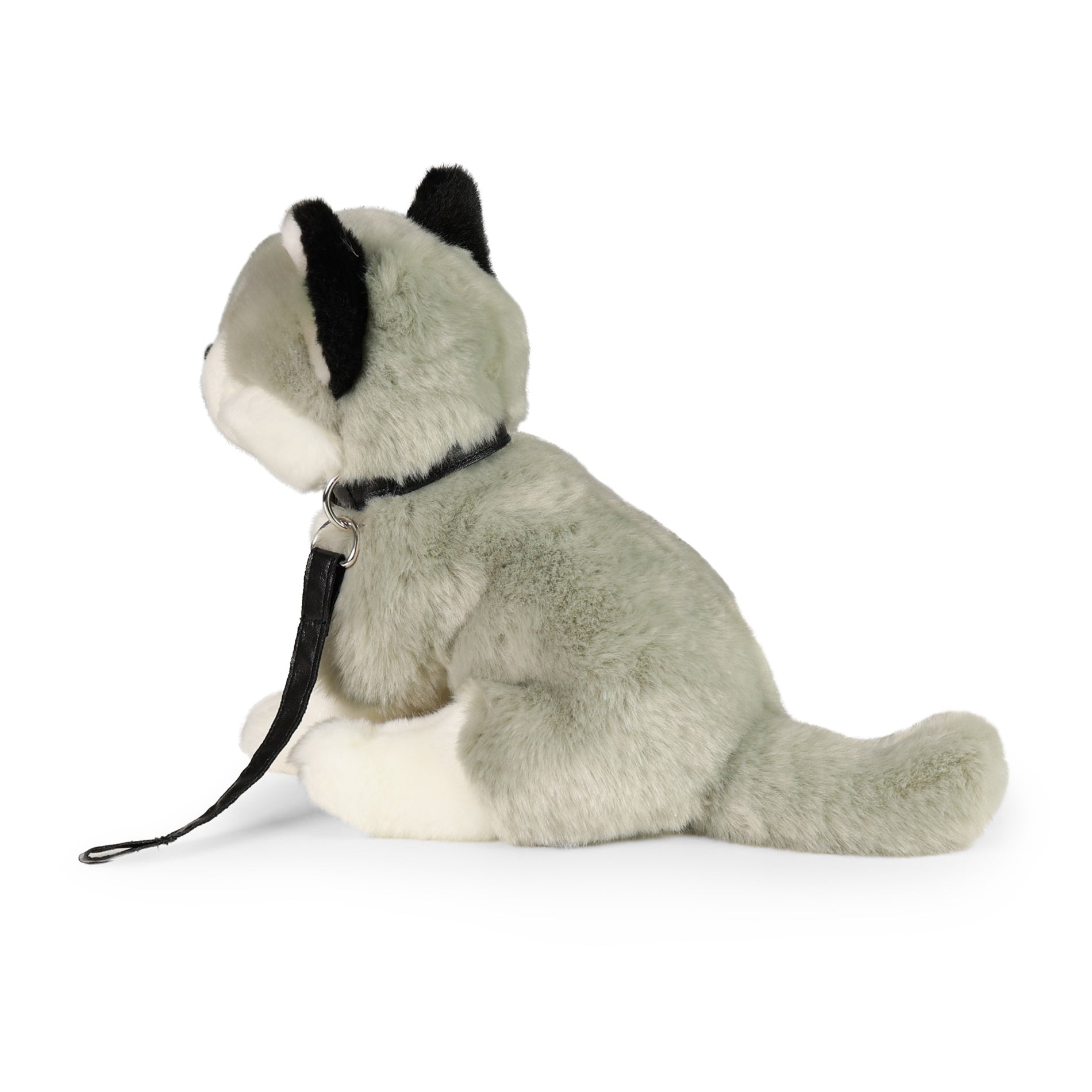 Plush Husky Dog with Leash 28 cm