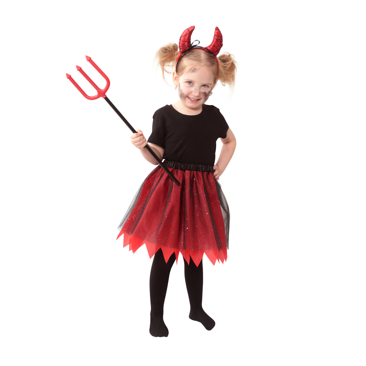 Children's devil costume tutu skirt with headband