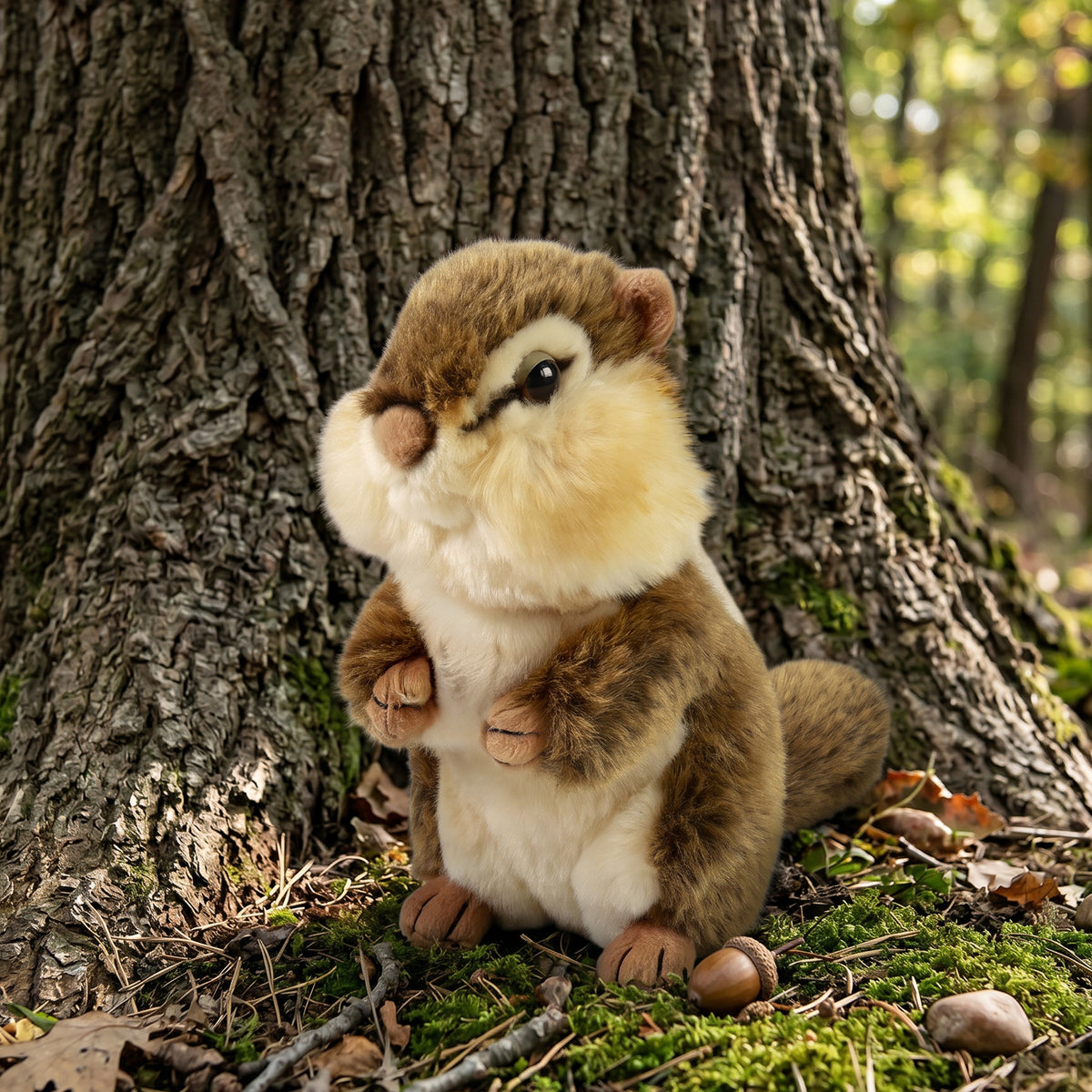 Plush chipmunk standing 20 cm