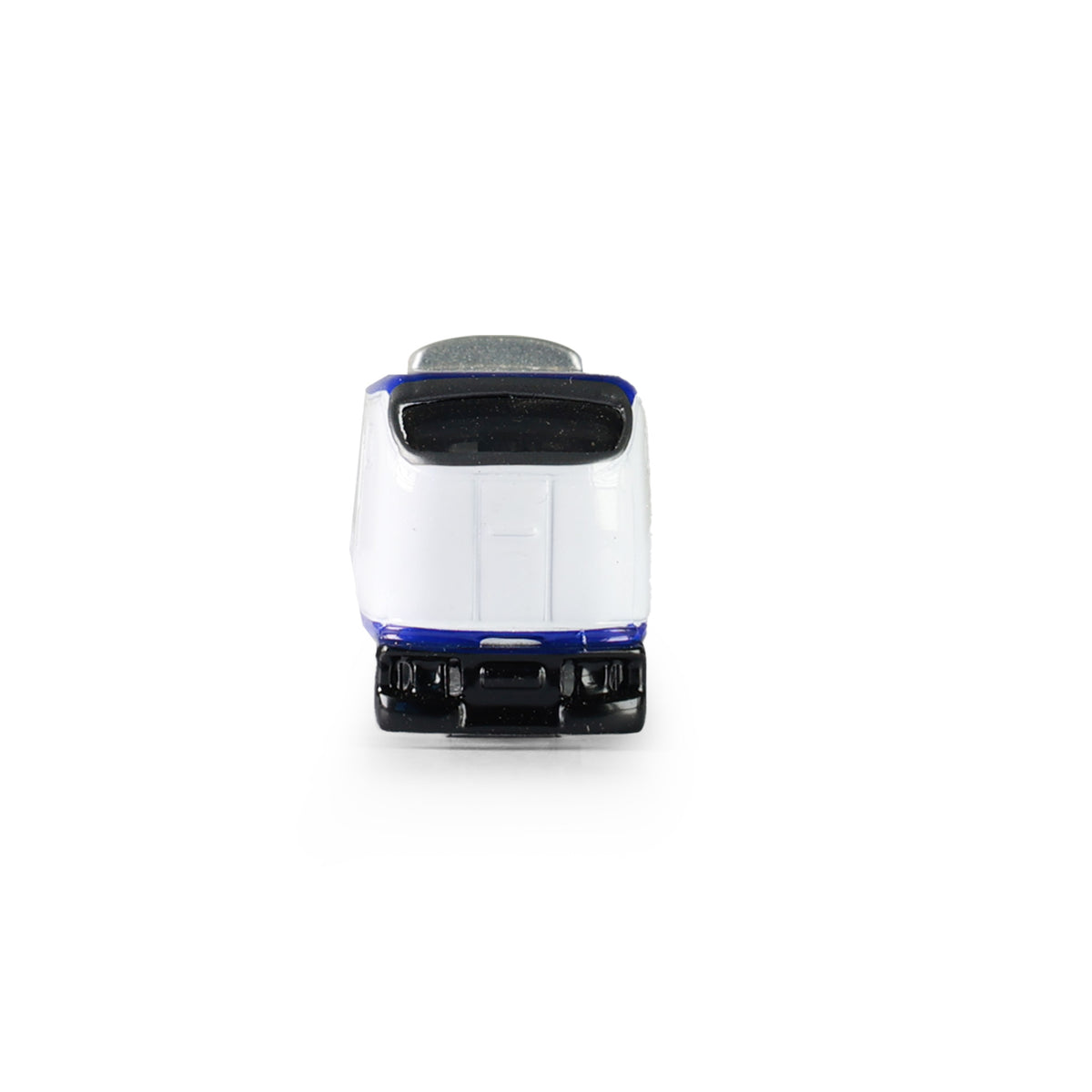 White metal mini locomotive 15 cm