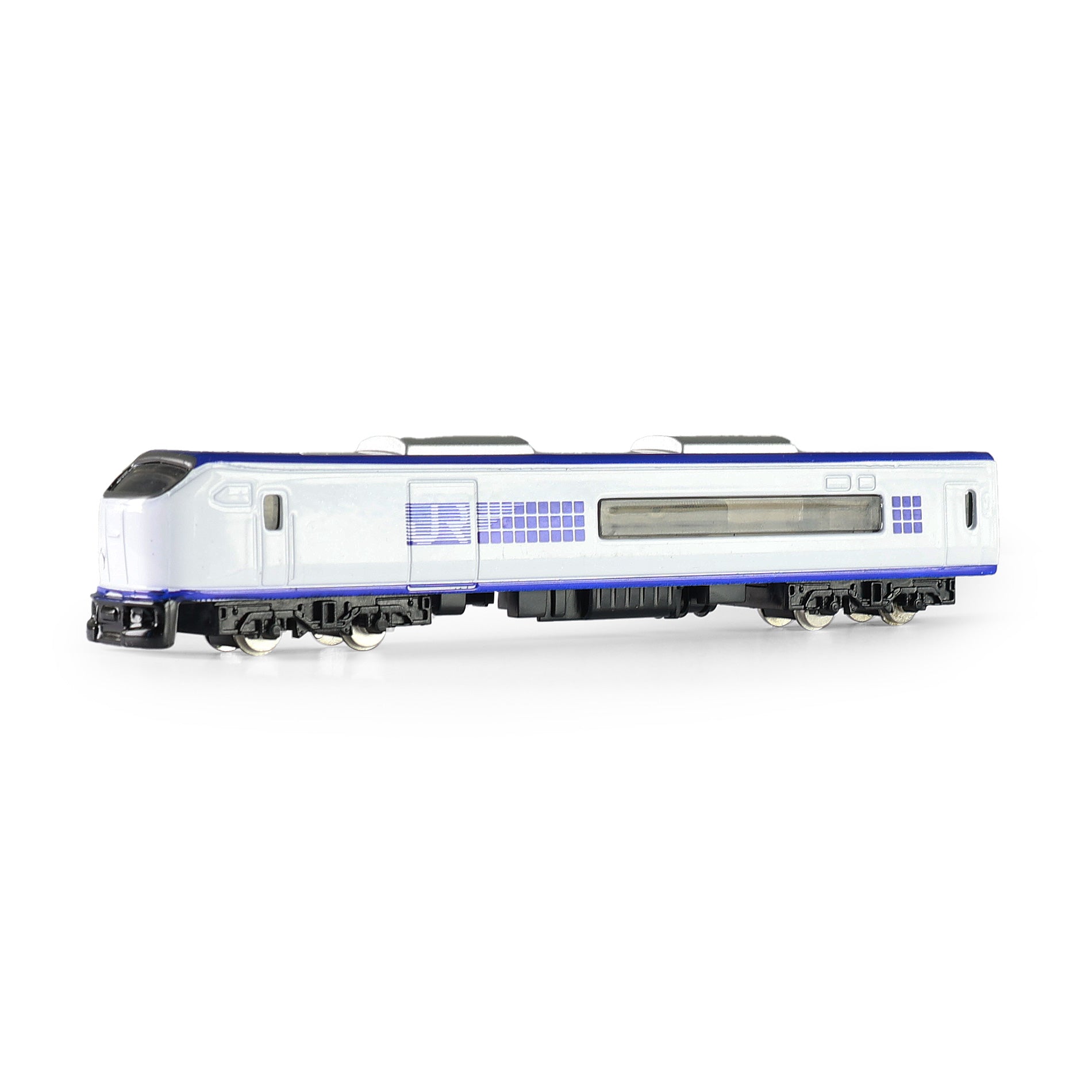 White metal mini locomotive 15 cm