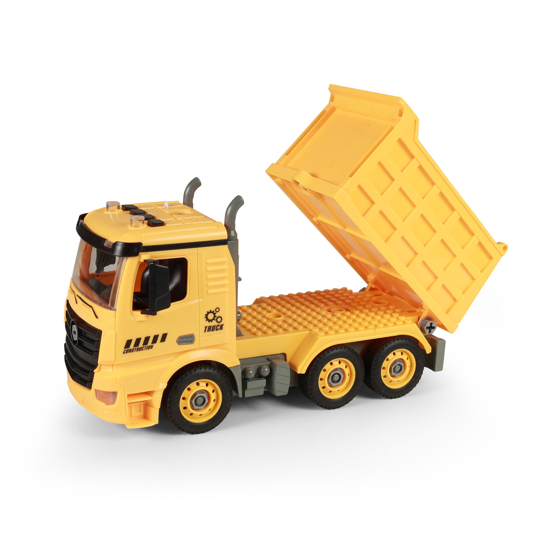 Screw-Together Dump Truck 26 cm with Lights and Sound