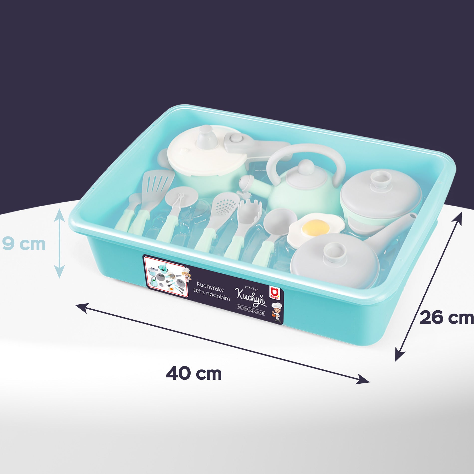 Kitchen play set with cookware