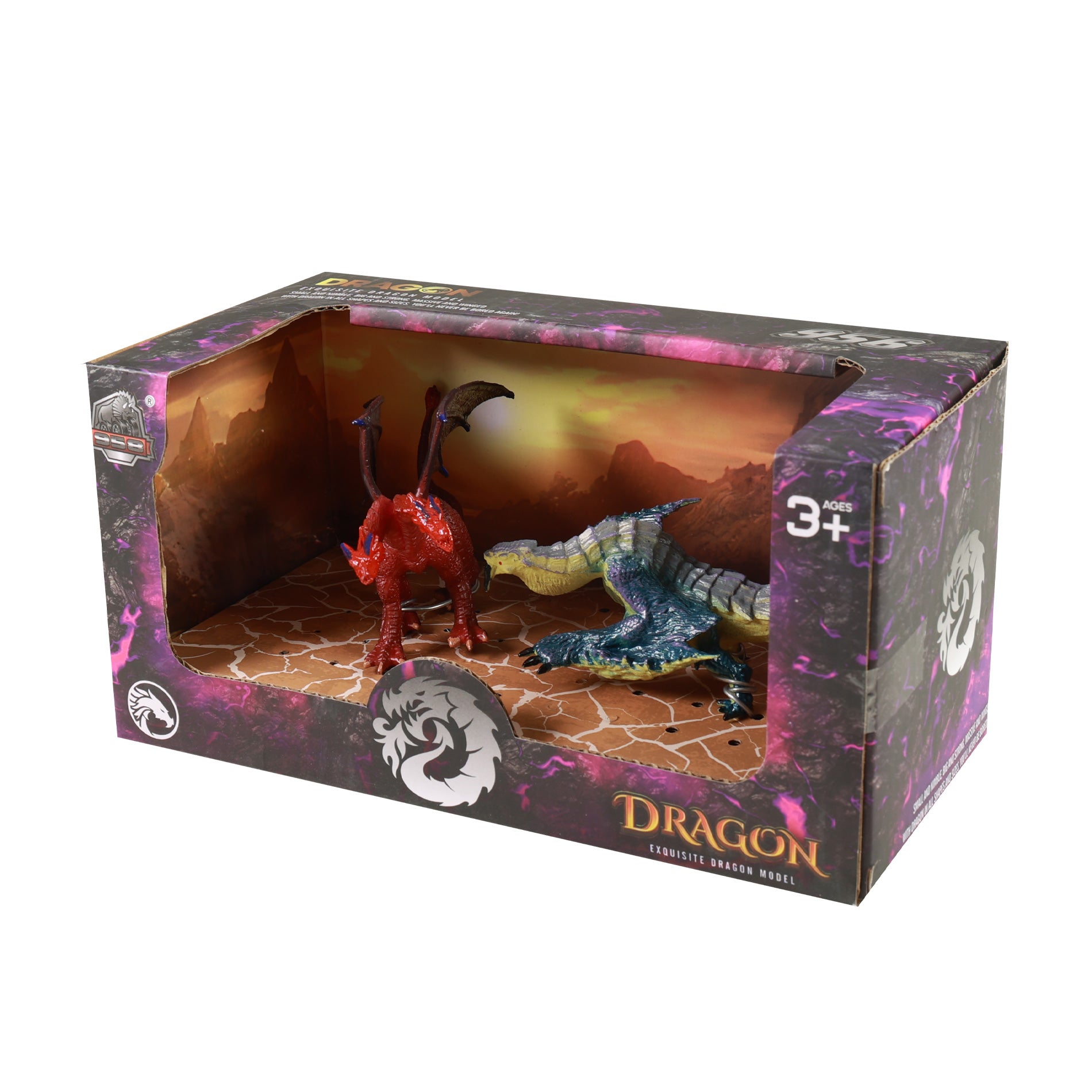 Dragon figures 12 cm, 2 pcs