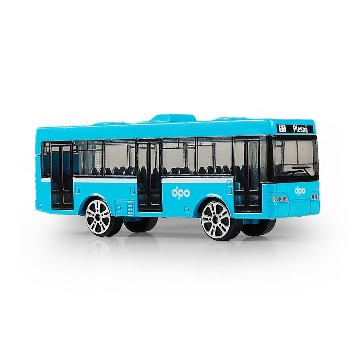 Metal bus DPO Ostrava blue 8 cm / Dopravní podnik Ostrava