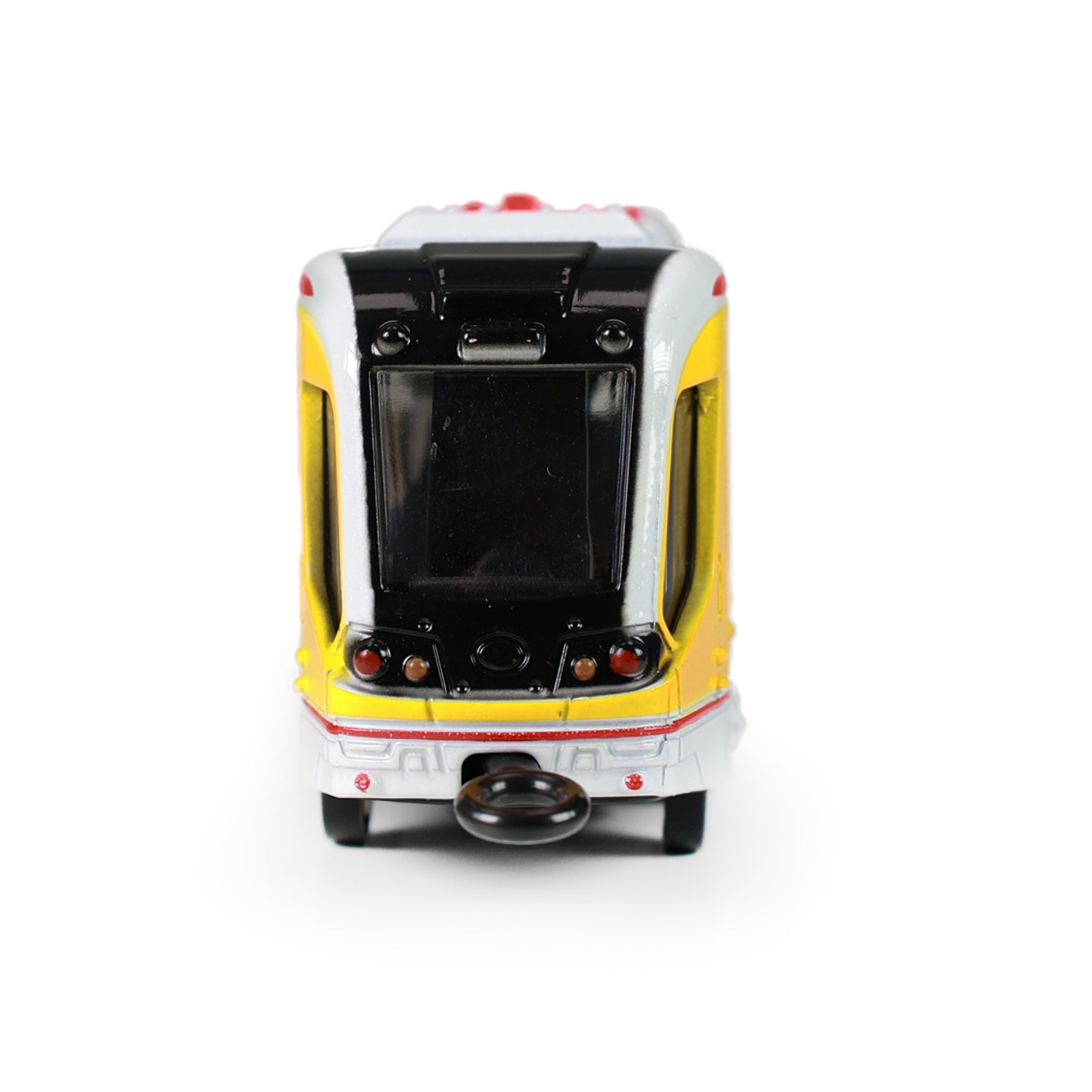 Yellow metal tram 20 cm